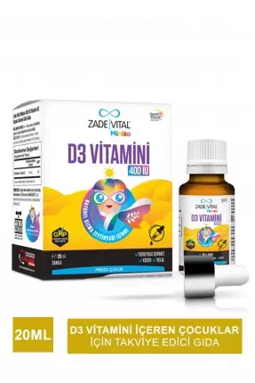 Zade Vital Miniza D3 Vitamin Damla 20 ml