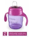 Philips Avent Slikon Uçlu PP Damlatmaz Bardak 6+ Ay 200 ml - Kız ( SCF551-03 )