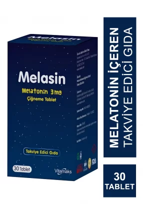 Vitamaks Melasin Melatonin 3 mg Çiğneme 30 Tablet