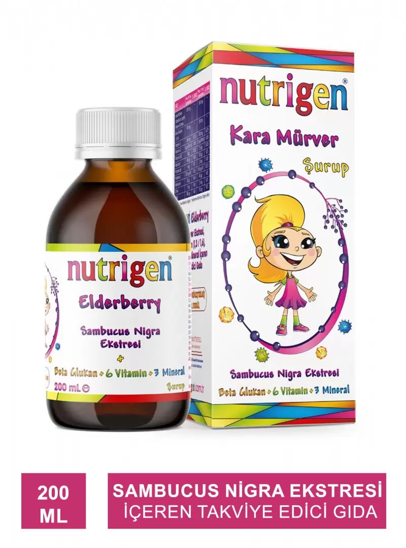 Nutrigen Kara Mürver Şurup 200 ml