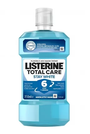 Listerine Total Care Stay White Ağız Gargarası 250 ml - Serinletici Nane