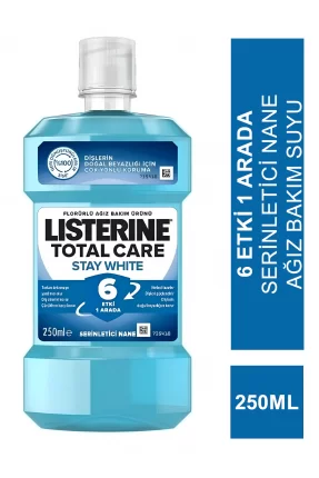 Listerine Total Care Stay White Ağız Gargarası 250 ml - Serinletici Nane