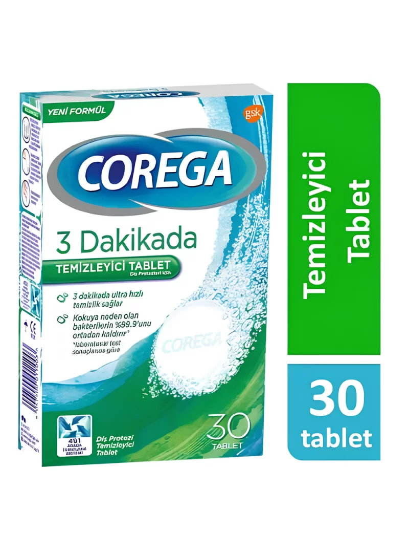 Corega Diş Protezi Temizleyici 30 Tablet