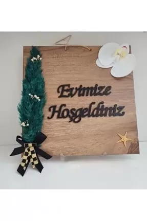 Ebruli Sanat Tasarım Evimize Hoşgeldiniz Kapı Süsü