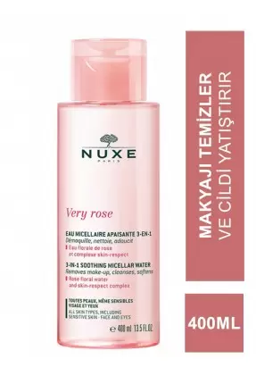 Nuxe Very Rose 3-In 1 Soothing Micellar Water - Temizleme Suyu 400 ml