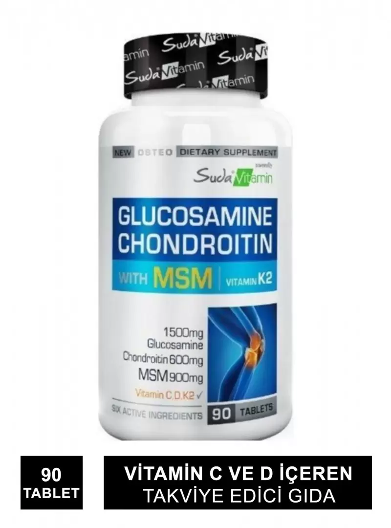 Suda Vitamin Vitamins Glucosamine Chondroitin MSM Vitamin K2 90 Tablet