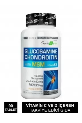 Suda Vitamin Vitamins Glucosamine Chondroitin MSM Vitamin K2 90 Tablet