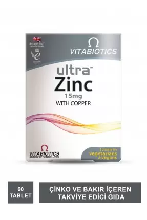 Outlet - Vitabiotics Ultra Zinc 15mg 60 Tablet