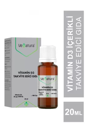 VeNatura Vitamin D3 Takviye Edici Gıda 20 ml Damla