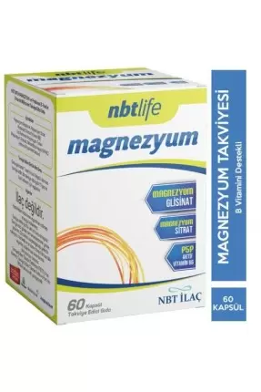 Nbt Life Magnezyum P5p Vitamin B6 60 Kapsül