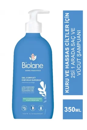 Biolane Dermopediatrik Body&Hair Cleansing Gel ( Saç ve Vücut Şampuanı ) 350 ml