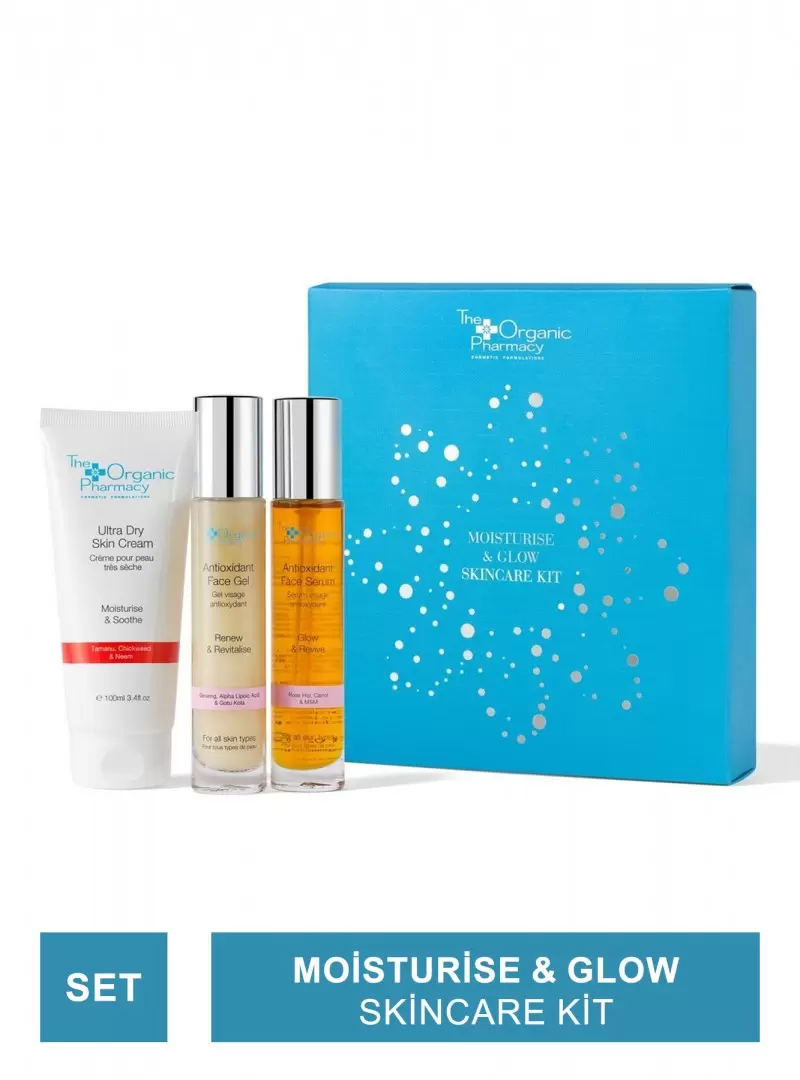 The Organic Pharmacy Moisturise & Glow Skincare Kit