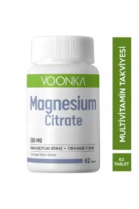 Voonka Magnesium Citrate 62 Kapsül