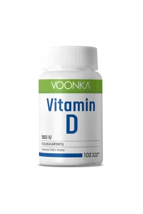 Voonka Vitamin D İçeren Takviye Edici Gıda 102 Kapsül