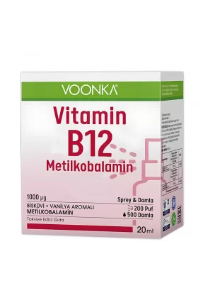 Voonka Vi̇tami̇n B12 Meti̇lkobalami̇n Sprey & Damla 20 ml