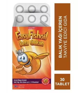 EasyVit EasyFishOil Beta Glukan 30 Tablet