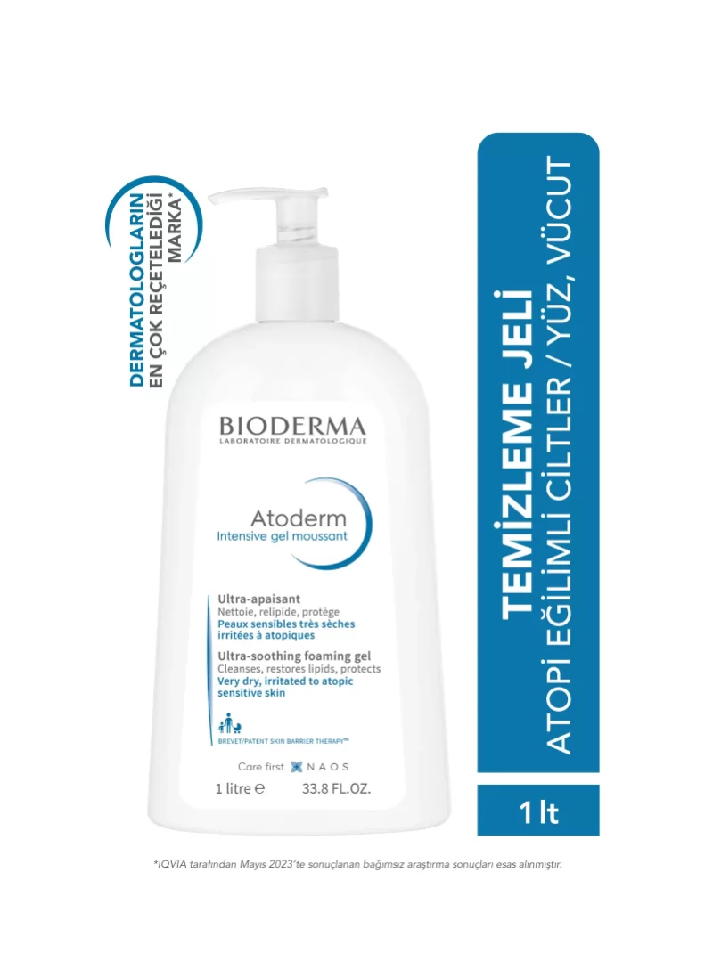 Bioderma Atoderm Intensive Foaming Gel Moussant 1 lt (S.K.T 03-2026)