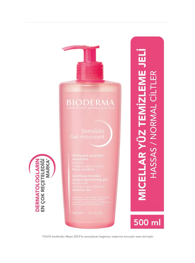 Bioderma Sensibio Foaming Gel 500 ml (S.K.T 09-2026)