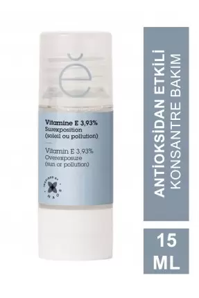 Etat Pur E Vitamini %3,93 Antioksidan Etkili Saf Konsantre Bakım 15 ml