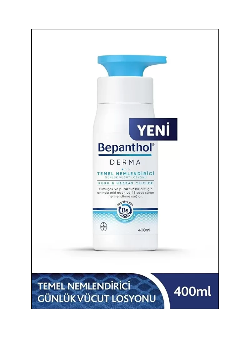 Bepanthol Derma Temel Nemlendirici Günlük Vücut Losyonu 400 ml