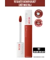 Maybelline New York Super Stay Matte Ink Likit Mat Ruj -Bricks NU 117 GROUN