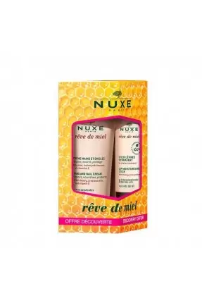 Nuxe Reve De Miel Creme Mains Et Ongles 30ml - Stick Levres 4gr