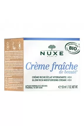 Nuxe Creme Fraiche Glow Rich Moisturizing Cream 48H ( Nemlendirici Organik Yoğun Bakım Kremi ) 50 ml