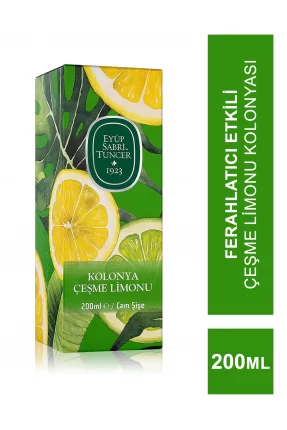 Eyüp Sabri Tuncer Çeşme Limonu Kolonya Cam Şişe 200 ml