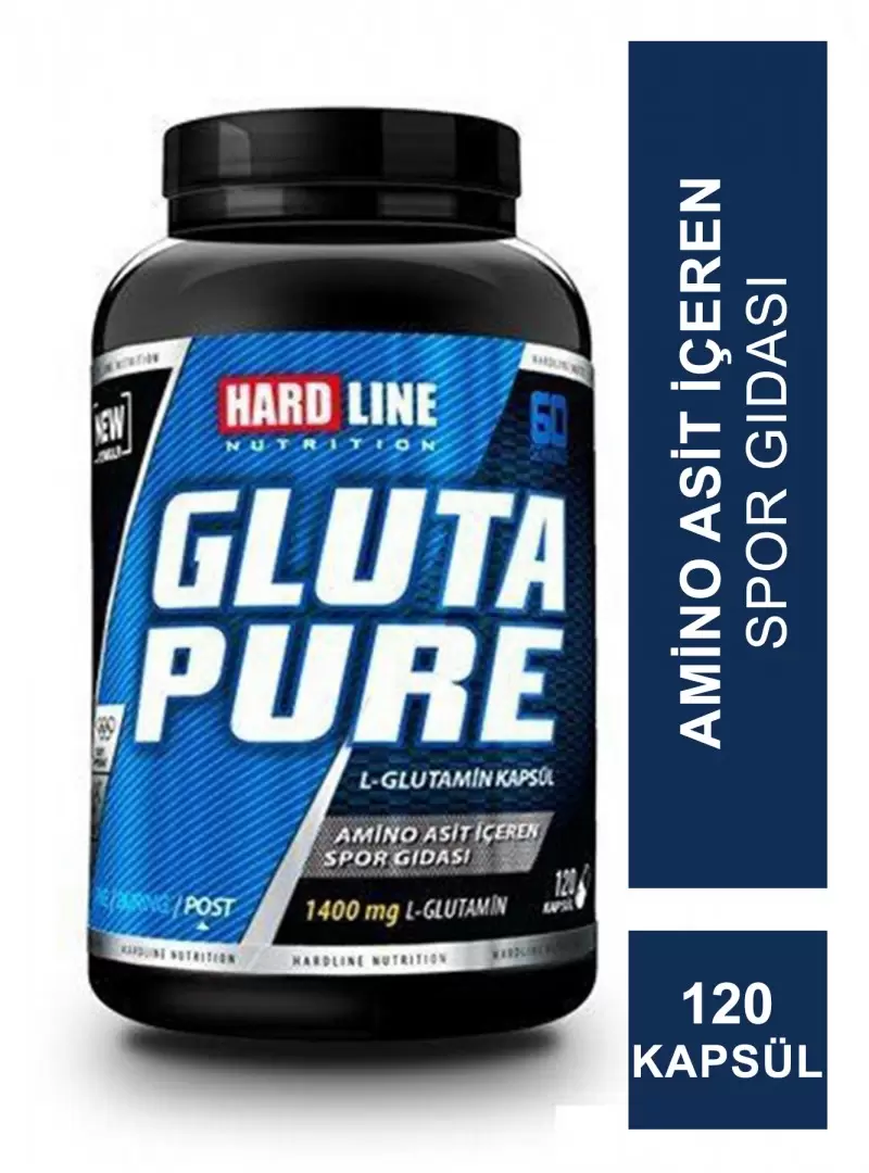 Hardline Nutrition Glutapure 120 Kapsül (S.K.T 09-2026)