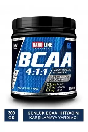 Hardline Bcaa 4:1:1 300gr (S.K.T 12-2026)