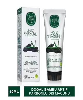 Eyüp Sabri Tuncer Doğal Bambu Aktif Karbonlu Diş Macunu 90 ml (S.K.T 04-2026)