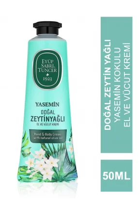 Eyüp Sabri Tuncer Yasemin Doğal Zeytinyağlı El ve Vücut Kremi 50 ml