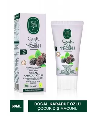 Eyüp Sabri Tuncer Doğal Karadut Özlü Çocuk Diş Macunu 60 ml (S.K.T 04-2026)