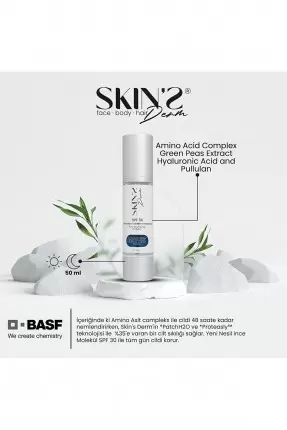 Skins Derm Spf30 Moisturizing Cream 50 ml