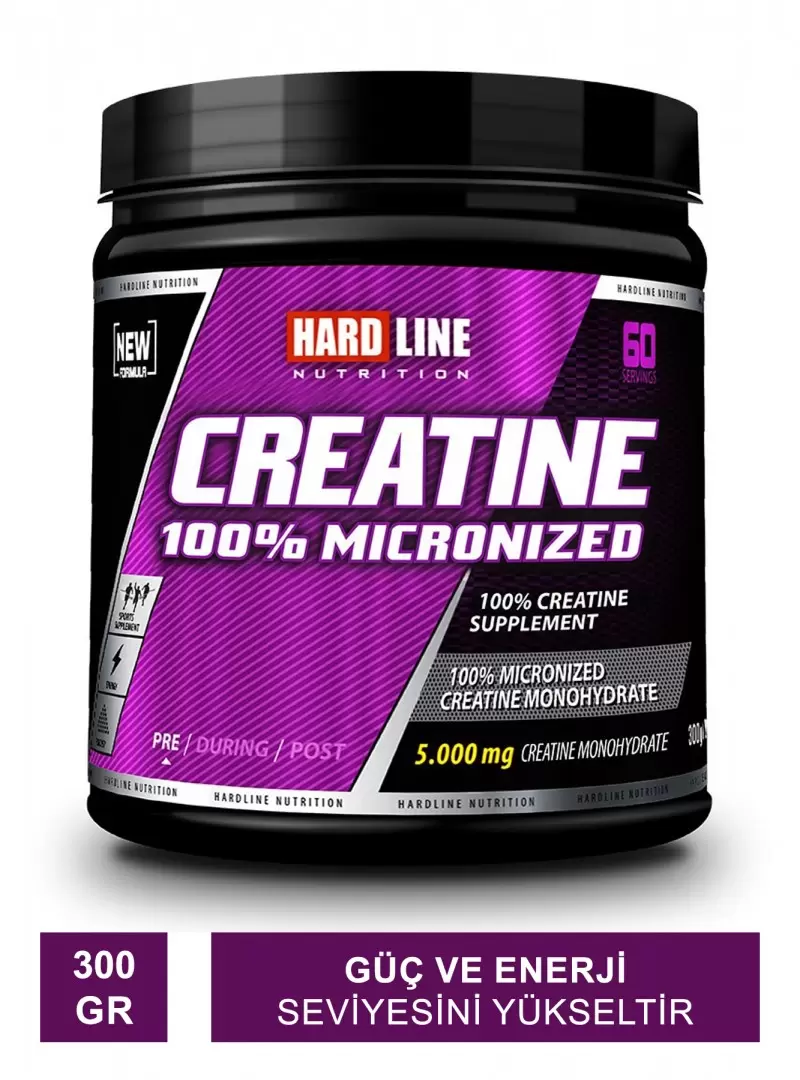 Hardline Creatin %100 Mikronize 300 Gr (S.K.T 01-2027)