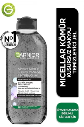 Garnier Miceller Kömür Kusursuz Makyaj Temizleyici Jel 400 ml