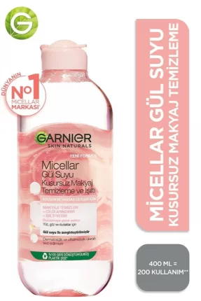 Garnier Micellar Gül Suyu Kusursuz Makyaj Temizleme & Işıltı 400 ml