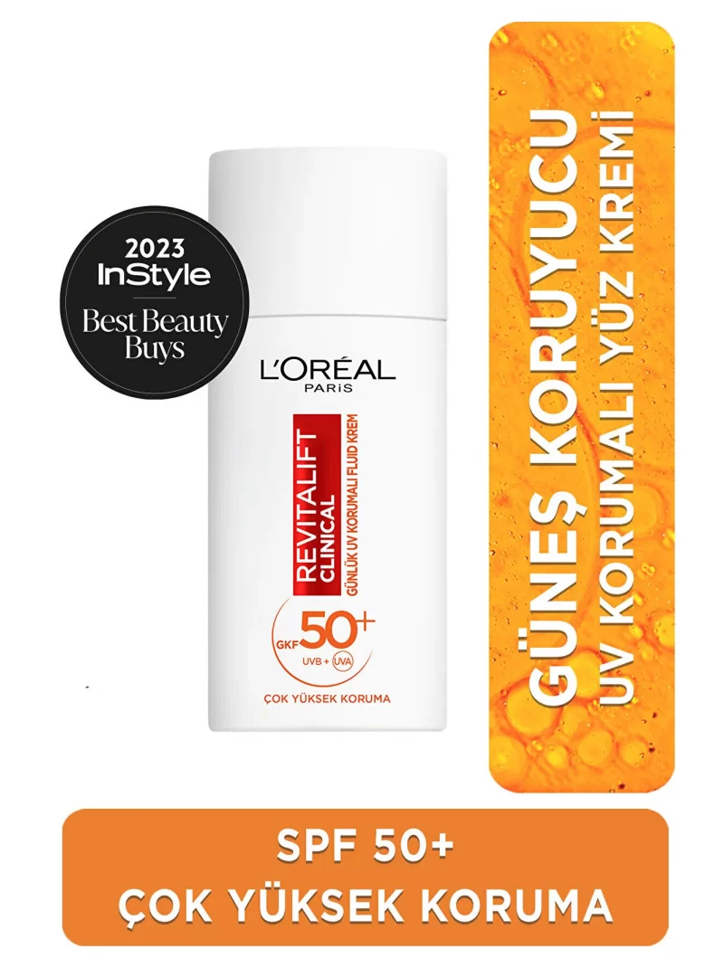 Loreal Paris Revitalift SPF 50+ Yüz Güneş Kremi ( Fluid Krem ) 50ml