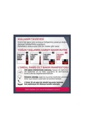 Loreal Revitalift Lazer X3 Yaşlanma Karşıtı Gece Bakım Kremi 50ml