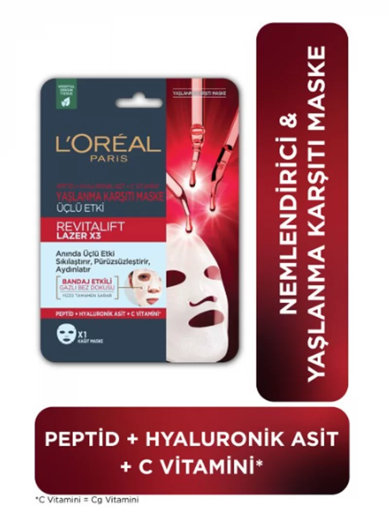 Loreal Paris Revitalift Yaşlanma Karşıtı Lazer Maske 1 Adet