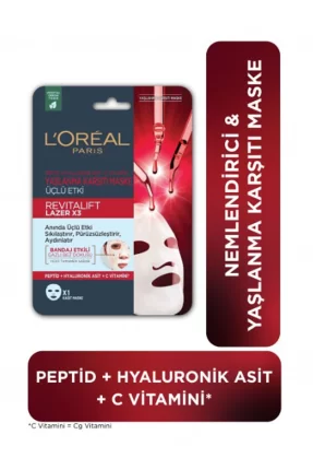 Loreal Paris Revitalift Yaşlanma Karşıtı Lazer Maske 1 Adet