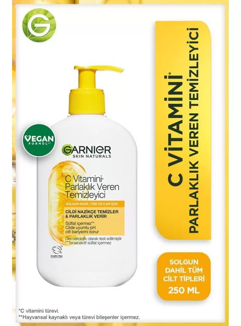 Garnier C Vitamini Parlaklık Veren Temizleyici 250 ml