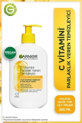 Garnier C Vitamini Parlaklık Veren Temizleyici 250 ml