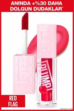 Maybelline Lifter Plump Dudak Parlatıcısı - Red Flag ( 004 )