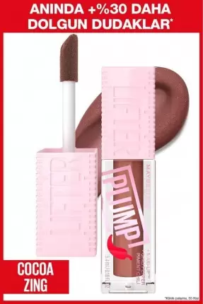 Maybelline Lifter Plump Dudak Parlatıcısı - Cocoa Zing ( 007 )