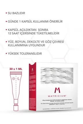 Bioderma Matricium Cilt Bakım Kapsülü 30 x 1 ml