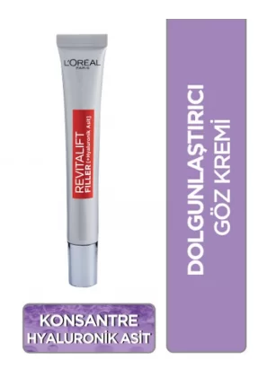 Loreal Paris Revitalift Filler Dolgunlaştırıcı Yaşlanma Karşıtı Göz Bakım Kremi 15 ml