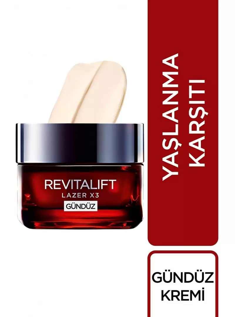 Loreal Revitalift Lazer X3 Yaşlanma Karşıtı Gündüz Bakım Kremi 50ml