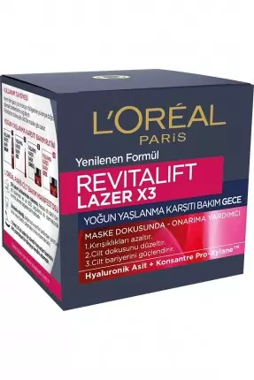 Loreal Revitalift Lazer X3 Yaşlanma Karşıtı Gündüz Bakım Kremi 50ml