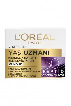 Loreal Paris Yaş Uzmanı 50+ Yenileyici Gündüz Bakım Kremi 50 ml